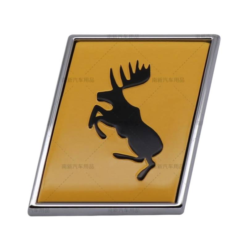 Selbstklebende Auto dick Emblem Aufkleber Heckkofferraum Ersatz für Volvo XC60 S90 XC90 S60 Polestar Abzeichen (Hirsche) von XCBW
