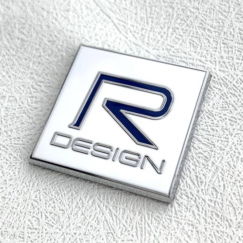 Selbstklebende Auto dick Emblem Aufkleber Heckkofferraum Ersatz für Volvo XC60 S90 XC90 S60 Polestar Abzeichen (Quadratisch R) von XCBW