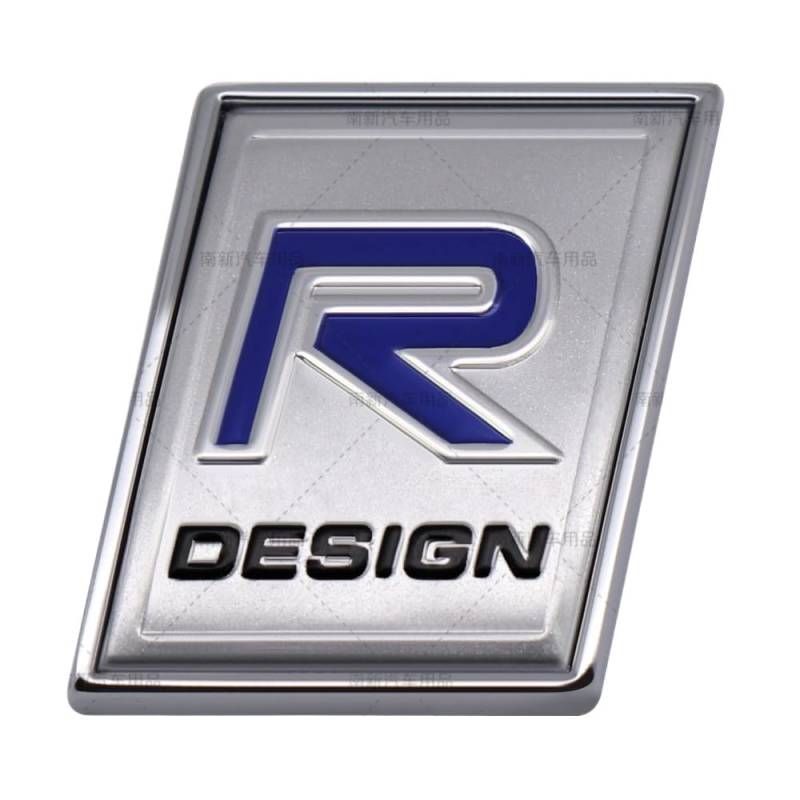 Selbstklebende Auto dick Emblem Aufkleber Heckkofferraum Ersatz für Volvo XC60 S90 XC90 S60 Polestar Abzeichen (R Design) von XCBW