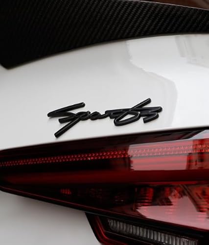 Sport 3D Schriftzug Metall Schwarz Emblem Tuning Aufkleber Heck Abzeichen Auto für Toyota Jeep Lexus Land Rover von XCBW