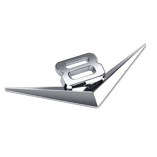 V8 Emblem Chrom Auto Aufkleber Logo 3D Metall V8 Emblem Car von XCBW