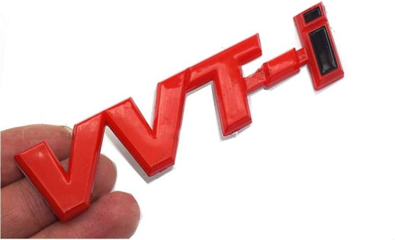 VVT-i Auto Emblem Badge Fender Rear Badge Auto Aufkleber für Honda Toyota Rx Tundra rav4 4Runner(Rot) von XCBW