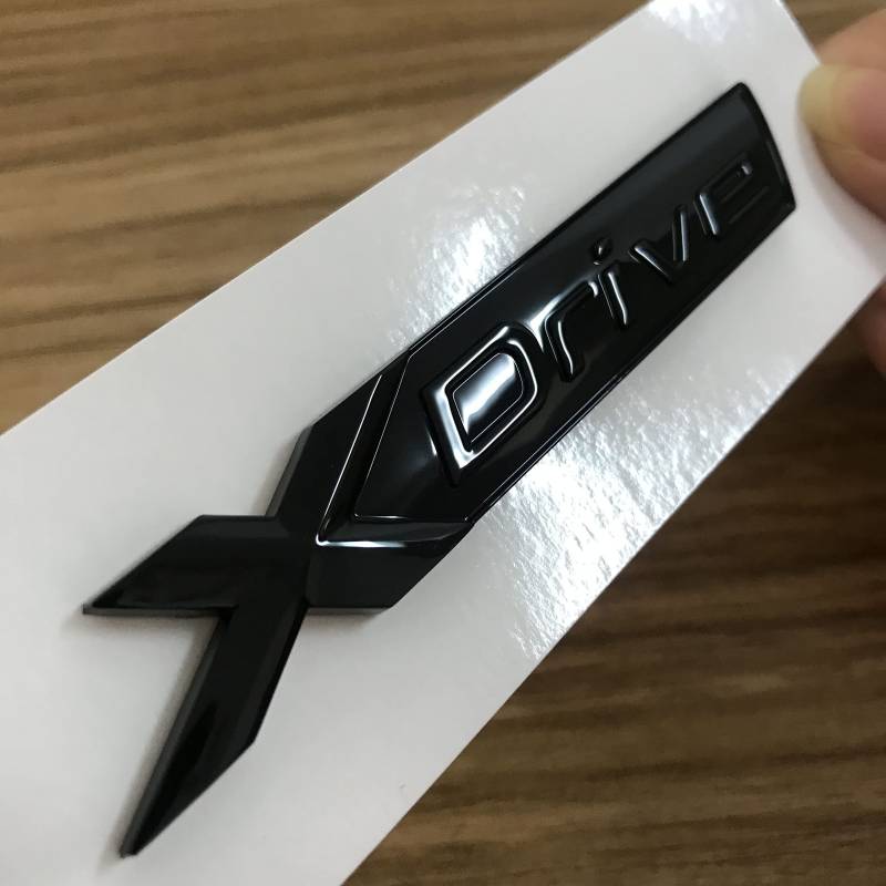 Xdrive schwarz Auto X Drive Emblem Badge Nummer Kofferraum Gepäckabzeichen Abzeichen von XCBW