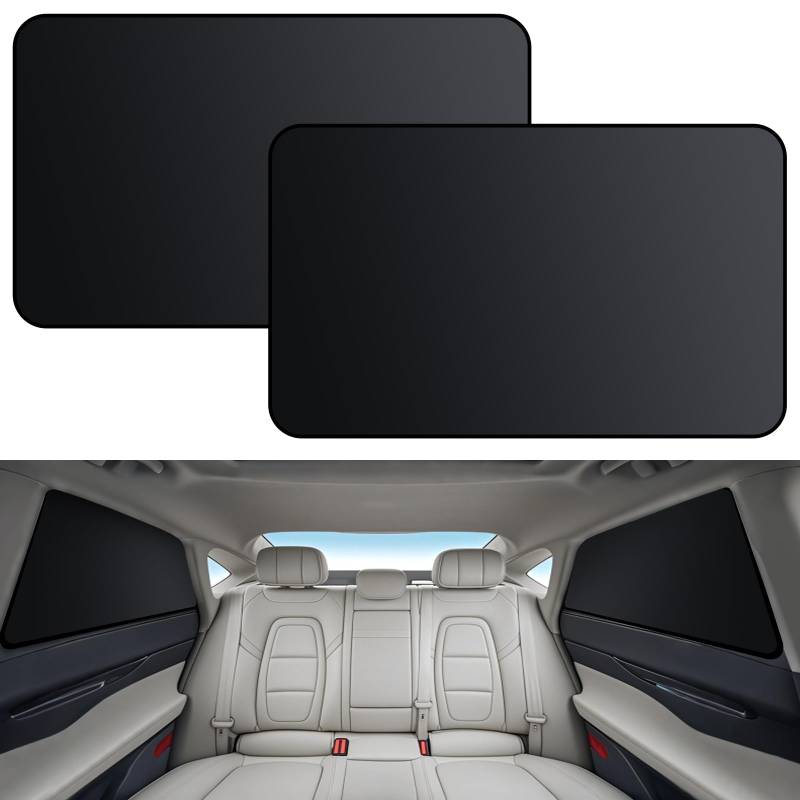 XCBYT Sonnenschutz Auto Magnetischer,Universal Seitenscheibe Sonnenschutz für Auto,Autofenster Verdunkelung Vorhang,UV Schutz Persönliche Privatsphäre,2 Stück von XCBYT