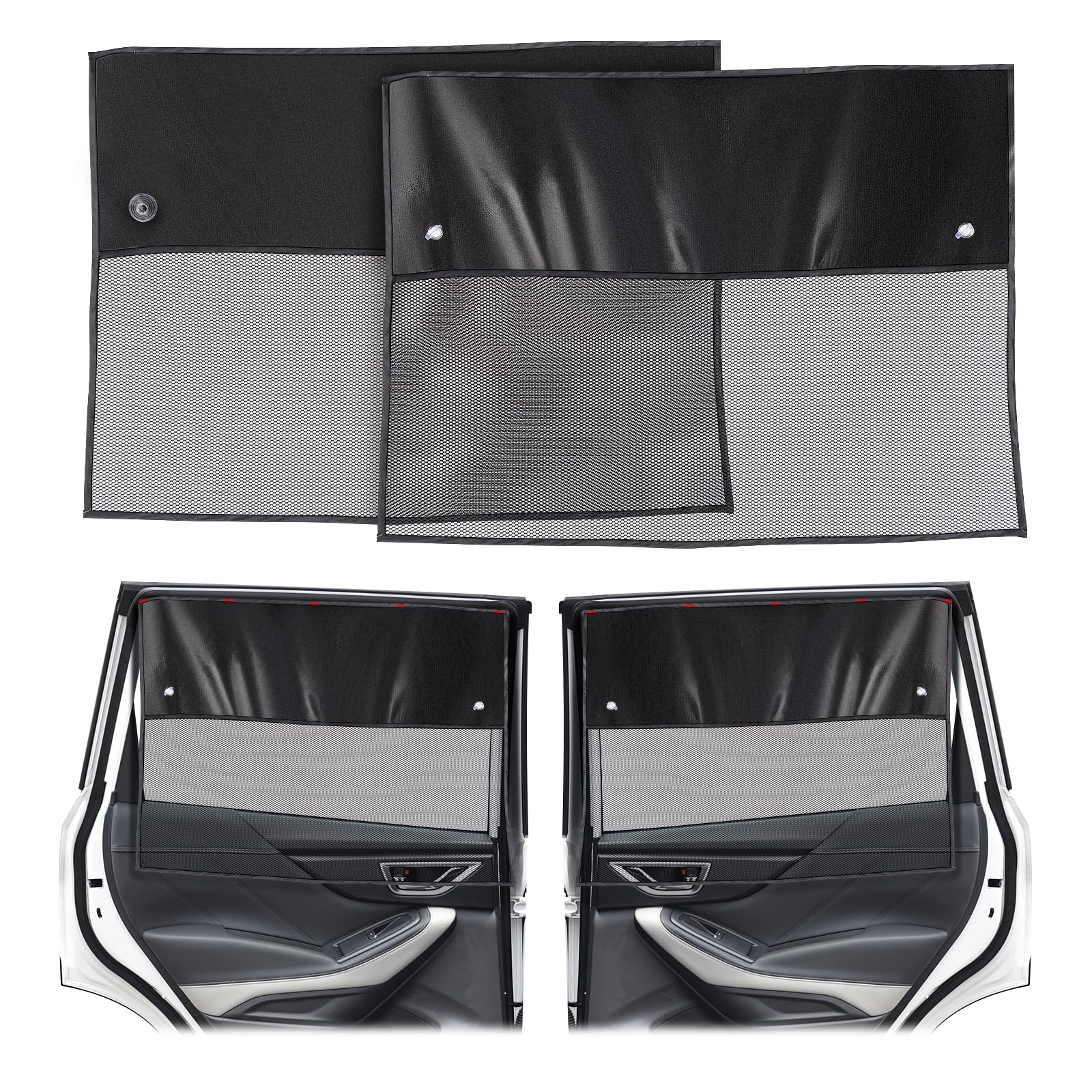 XCBYT Sonnenschutz Auto Baby,2 Stück Sonnenschutz Seitenscheibe für Kinder,Auto Fenster Halber Verdunkelung Halbe Durchsicht,Zurück Seitenfenster Vorhang für UV-Schutz XCBYT Sonnenschutz Auto Baby,2 Stück Sonnenschutz Seitenscheibe für Kinder,Auto Fenster Halber Verdunkelung Halbe Durchsicht,Zurück Seitenfenster Vorhang für UV-Schutz von XCBYT