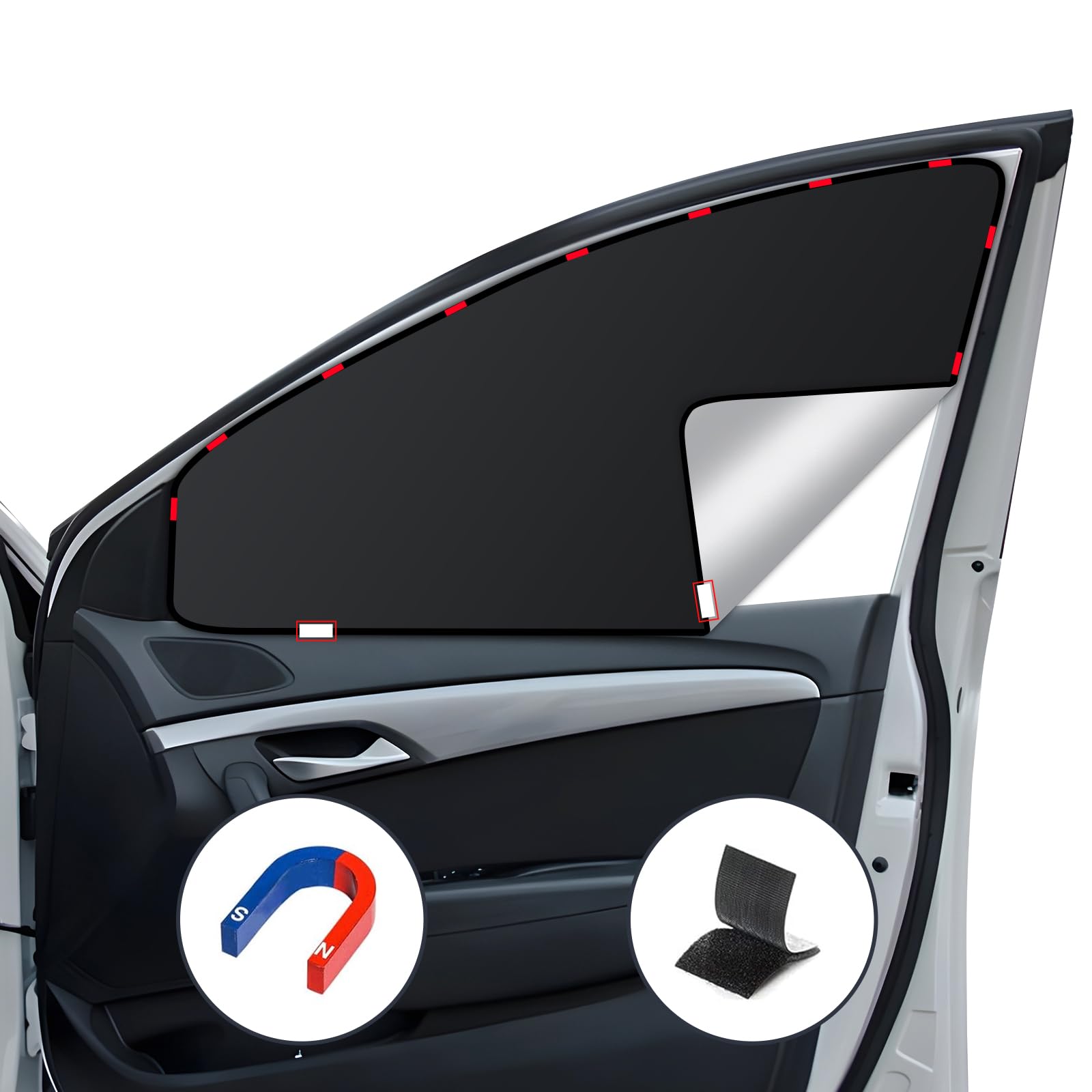 XCBYT Sonnenschutz Auto Vorhang, Magnetisch Sichtschutz Autofenster Verdunkelung, Sonnenschutz Seitenscheibe, 2 Stück XCBYT Sonnenschutz Auto Vorhang, Magnetisch Sichtschutz Autofenster Verdunkelung, Sonnenschutz Seitenscheibe, 2 Stück von XCBYT