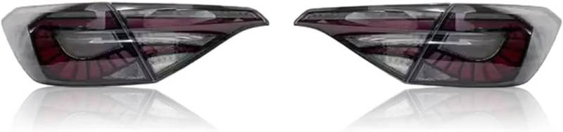 XDDHH Auto Rückleuchten Rücklicht Für Civic 11 2022 2023 Autozubehör Signallicht Hinten Umkehrung Rücklicht Set Links Zubehör,C/Bluesmoke Red von XDDHH