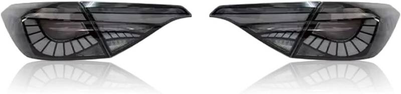 XDDHH Auto Rückleuchten Rücklicht Für Civic 11 2022 2023 Autozubehör Signallicht Hinten Umkehrung Rücklicht Set Links Zubehör,D/smoke White von XDDHH