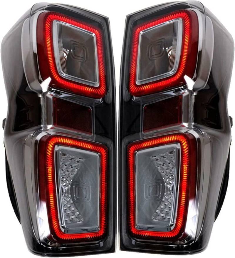 XDDHH Auto Rückleuchten Rücklicht Für Isuzu D Max RG01 Pickup UTE 2020-2022 Autozubehör Signallicht Hinten Umkehrung Rücklicht Set Links Zubehör,B/La gauche von XDDHH