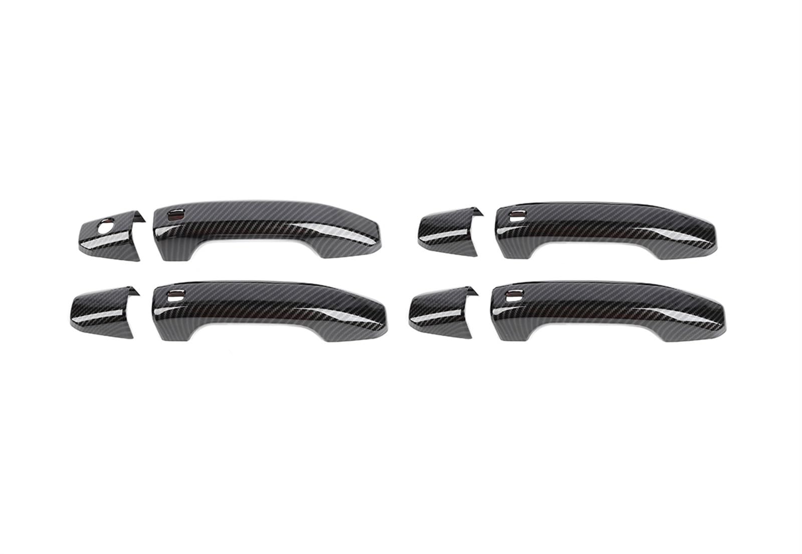 XDETGOK Außentürgriffe-Kappen Kompatibel Mit Chevrolet Für Suburban 2020 2021 2022 2023 Autotürgriffabdeckung Autozubehör Auto Außentürgriff Dekorationsschale(Carbon Fiber) von XDETGOK