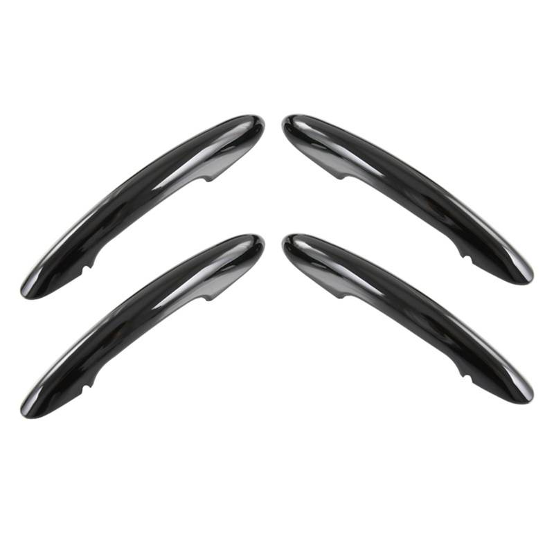 XDETGOK Außentürgriffe-Kappen Kompatibel Mit Für Mini F54 F55 F56 F57 Für F60 Autotürgriffabdeckung Autozubehör Auto Außentürgriff Dekorationsschale(Black-Without induct) von XDETGOK