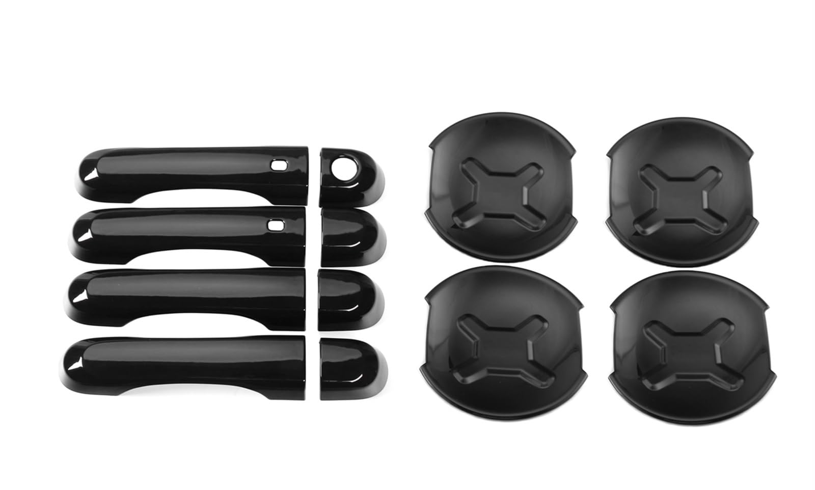 XDETGOK Außentürgriffe-Kappen Kompatibel Mit Jeep Für Renegade 2016 2017 2018 2019 2020 Autotürgriffabdeckung Autozubehör Auto-Außentürgriff-Dekorationsschale(Black) von XDETGOK