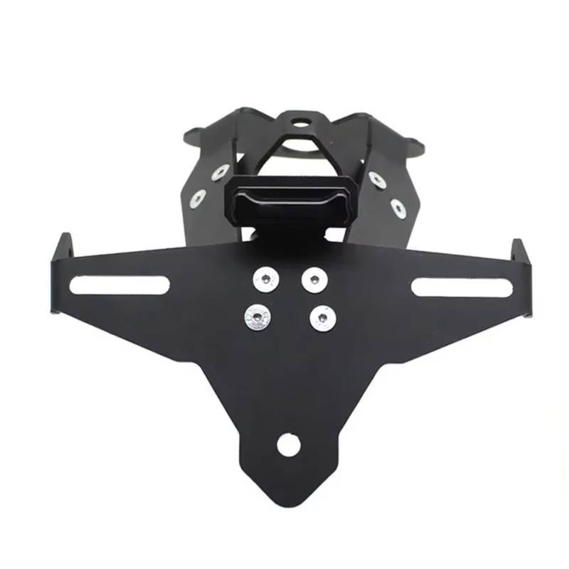 XDETGOK Kennzeichenhalter Kompatibel Mit Aprilia Für Tuono V4 1100 Tuonov4 2021 2022 2023 2024 Motorradzubehör Verkleidung Für Eliminator Kennzeichenhalter(Black 1) von XDETGOK