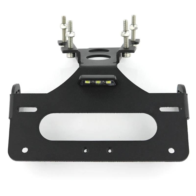 XDETGOK Kennzeichenhalter Kompatibel Mit MT-09 Für FZ-09 2014 2015 2016, Motorrad-Heckschürze, Kotflügelentferner, Kennzeichenhalter Mit Leichtem Kennzeichenhalter(Without Reflector) von XDETGOK