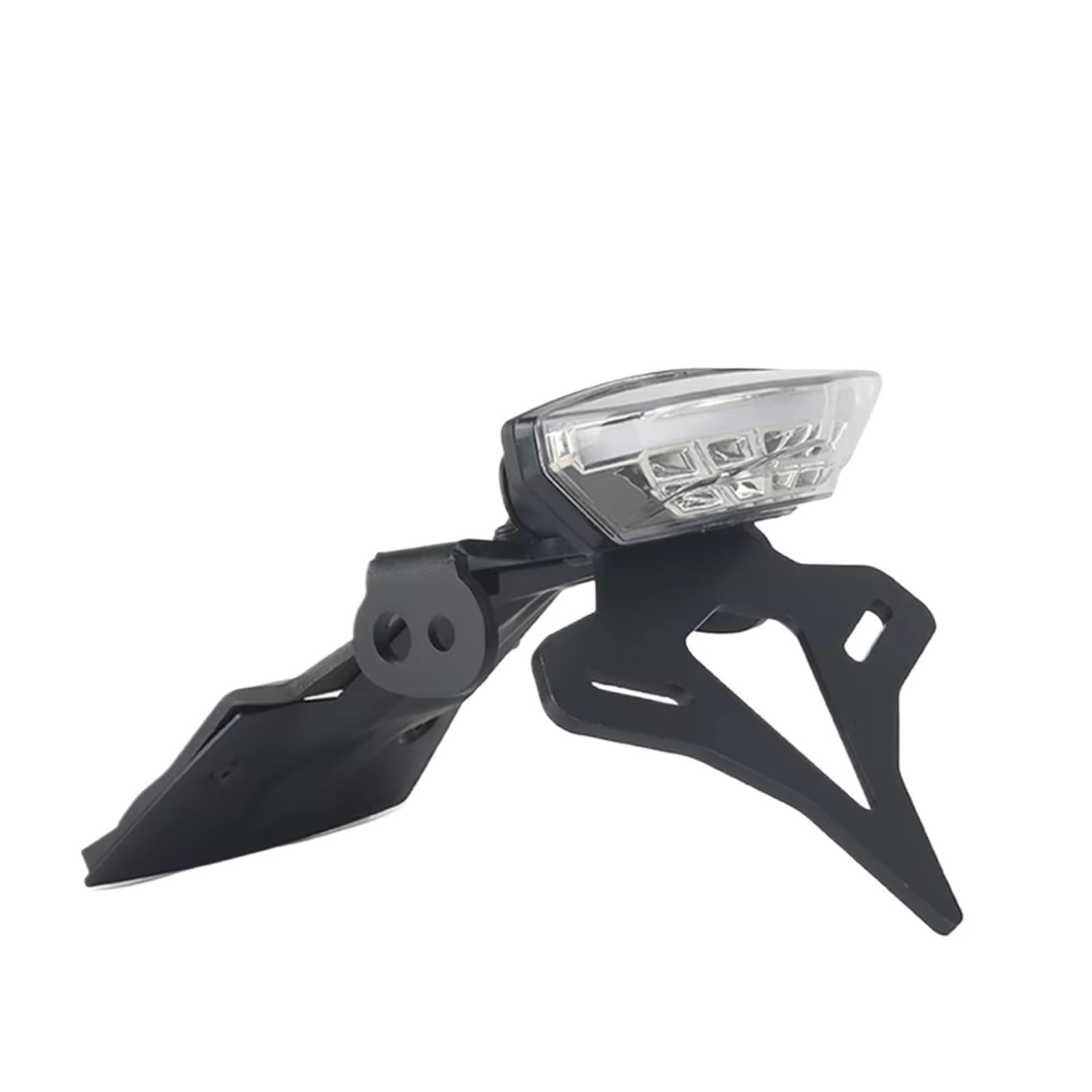 XDETGOK Kennzeichenhalter Kompatibel Mit Suzuki Für GSX8S 2023-up Motorrad Hinten Short Tail Stock Kennzeichenhalter Reitstockhalterung Integriert(Silver) von XDETGOK