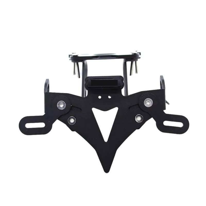 XDETGOK Kennzeichenhalter Kompatibel Mit Yamaha Für MT-09 2021 2022 Motorrad-Kennzeichenhalter-Kotflügel Für Eliminator-Registrierungshalterung Zubehör(Black 2) von XDETGOK