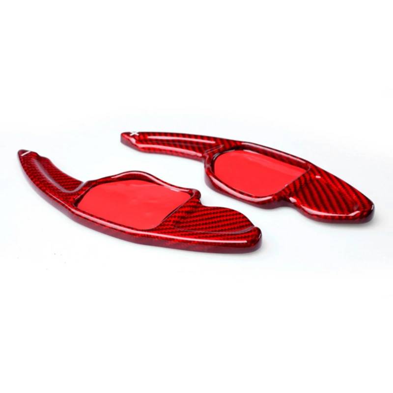 XDETGOK Lenkradpaddel Kompatibel Mit A4L 2009 2010 2011 2012 Für RS6 2009 Carbonfaser-Auto-Styling-Lenkrad-Schaltwippen-Verlängerungsschalthebel-Verlängerungsschaltabdeckung von XDETGOK
