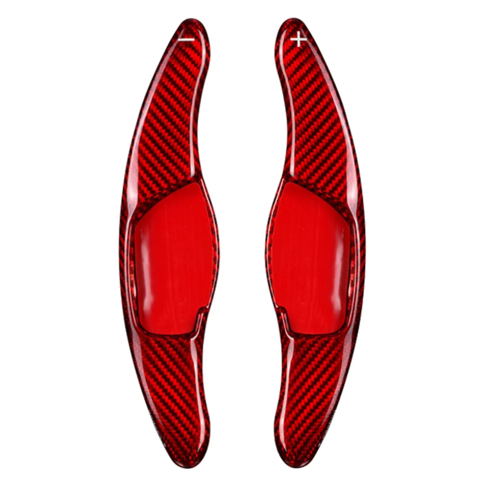 XDETGOK Lenkradpaddel Kompatibel Mit Toyota Für Corolla 2013–2018 Für Mark X 2010–2017 Carbonfaser-Lenkrad-Schaltwippenverlängerung Auto-Universal-Picks(Red) von XDETGOK