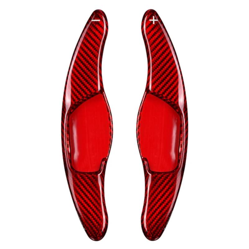 XDETGOK Lenkradpaddel Kompatibel Mit Toyota Für Corolla 2013–2018 Für Mark X 2010–2017 Carbonfaser-Lenkrad-Schaltwippenverlängerung Auto-Universal-Picks(Red) von XDETGOK