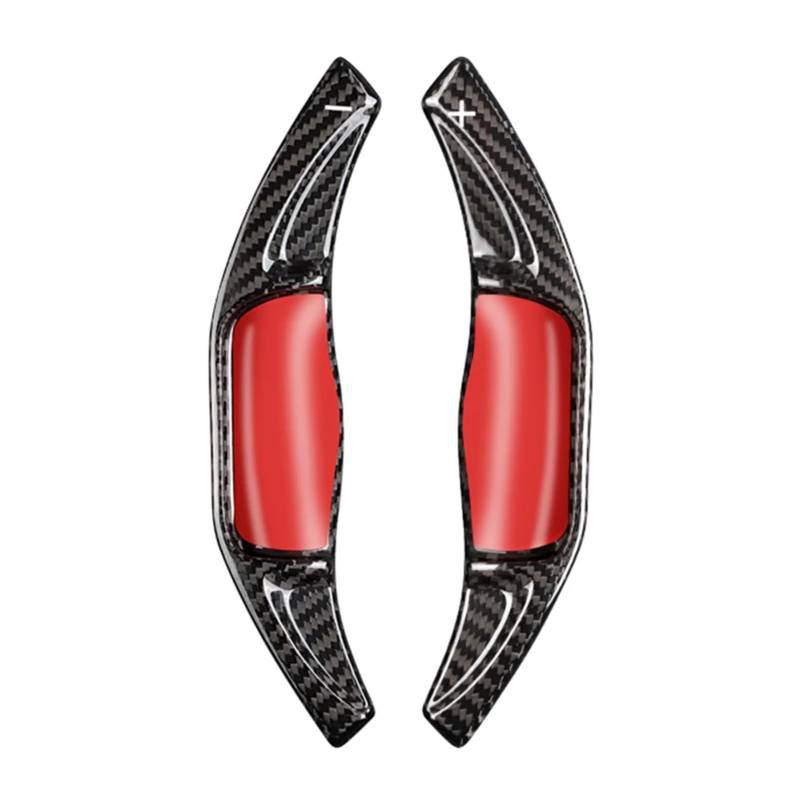 XDETGOK Lenkradpaddel Kompatibel Mit Toyota Für Corolla 2019 2020 Für Rav4 2020 Carbonfaser-Lenkrad-Schalthebel-Verlängerungen Schaltwippen Auto-Universal-Picks(Black) von XDETGOK