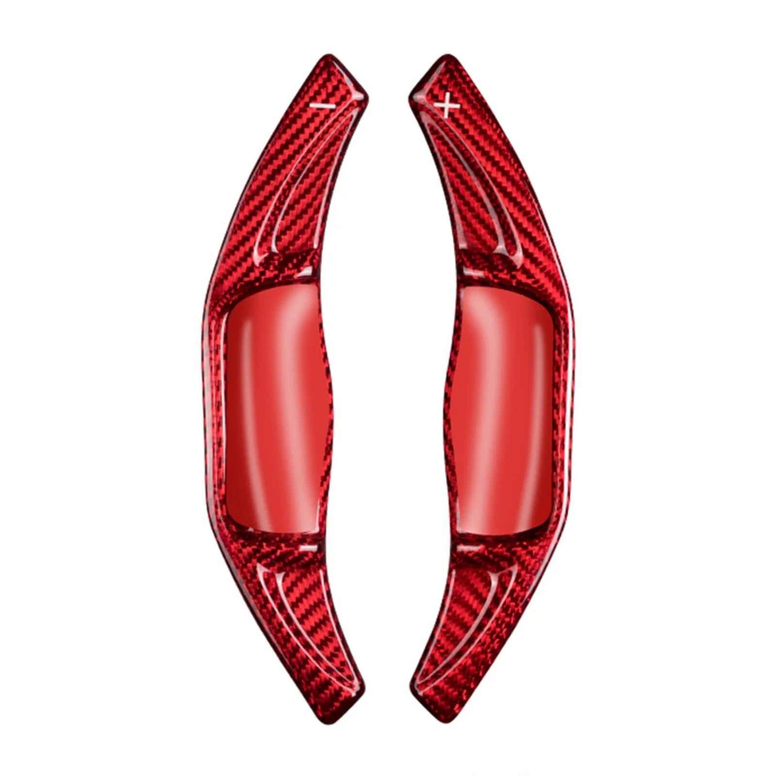 XDETGOK Lenkradpaddel Kompatibel Mit Toyota Für Corolla 2019 2020 Für Rav4 2020 Carbonfaser-Lenkrad-Schalthebel-Verlängerungen Schaltwippen Auto-Universal-Picks(Red) von XDETGOK