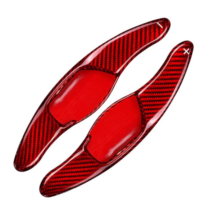 XDETGOK Lenkradpaddel Kompatibel Mit Toyota Für Zelas 2011 2012 2013 2014 2015 2016 Carbonfaser-Verlängerungsschaltabdeckung Auto-Lenkrad-Schaltwippenverlängerung(Red) von XDETGOK