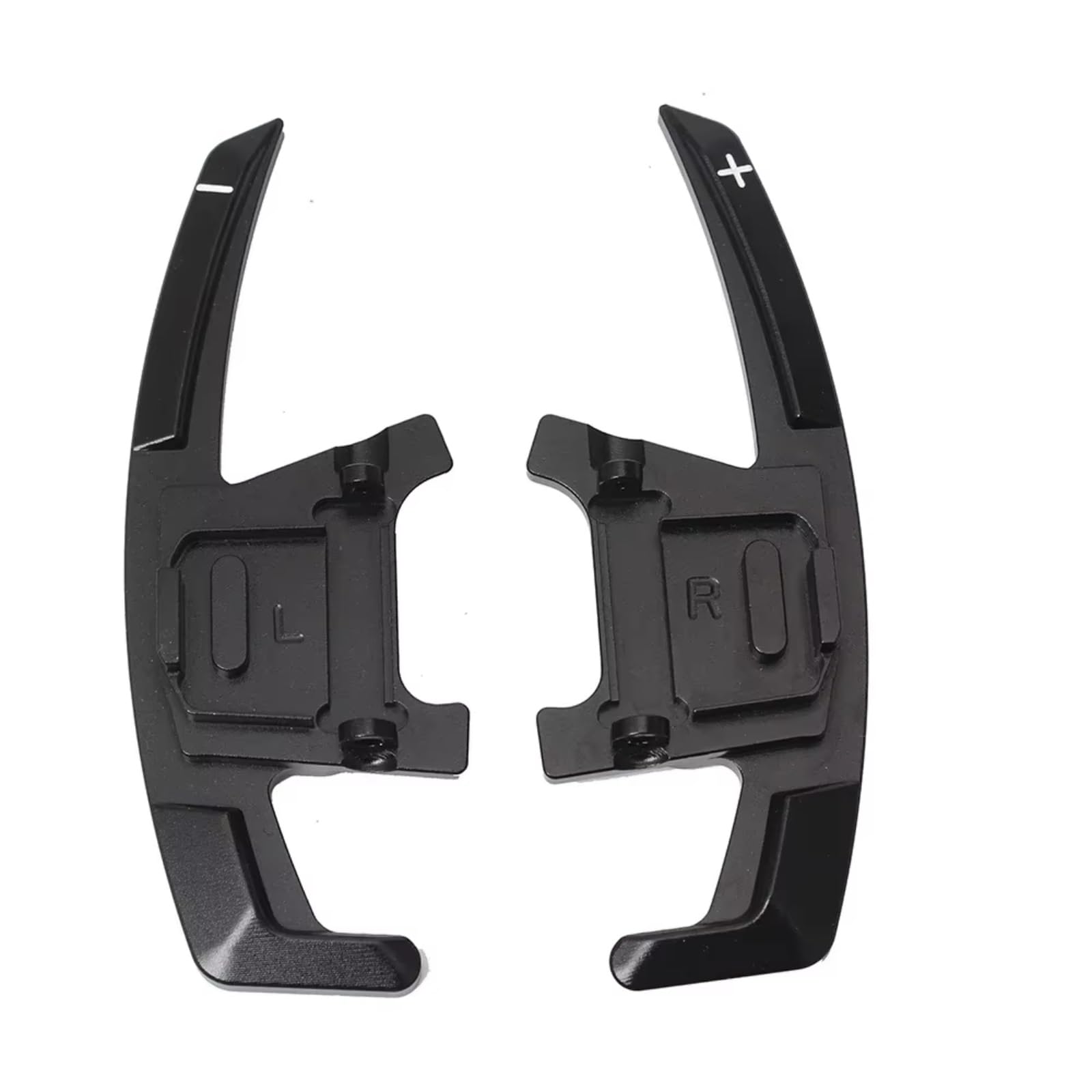 XDETGOK Lenkradpaddel Kompatibel Mit VW Für Scirocco 2015 2016 Für Tiguan Für Rline 2019 Auto-Aluminium-Lenkrad-Schaltpaddel-Verlängerungsteile Zubehör Zusammenbauen(Black) von XDETGOK