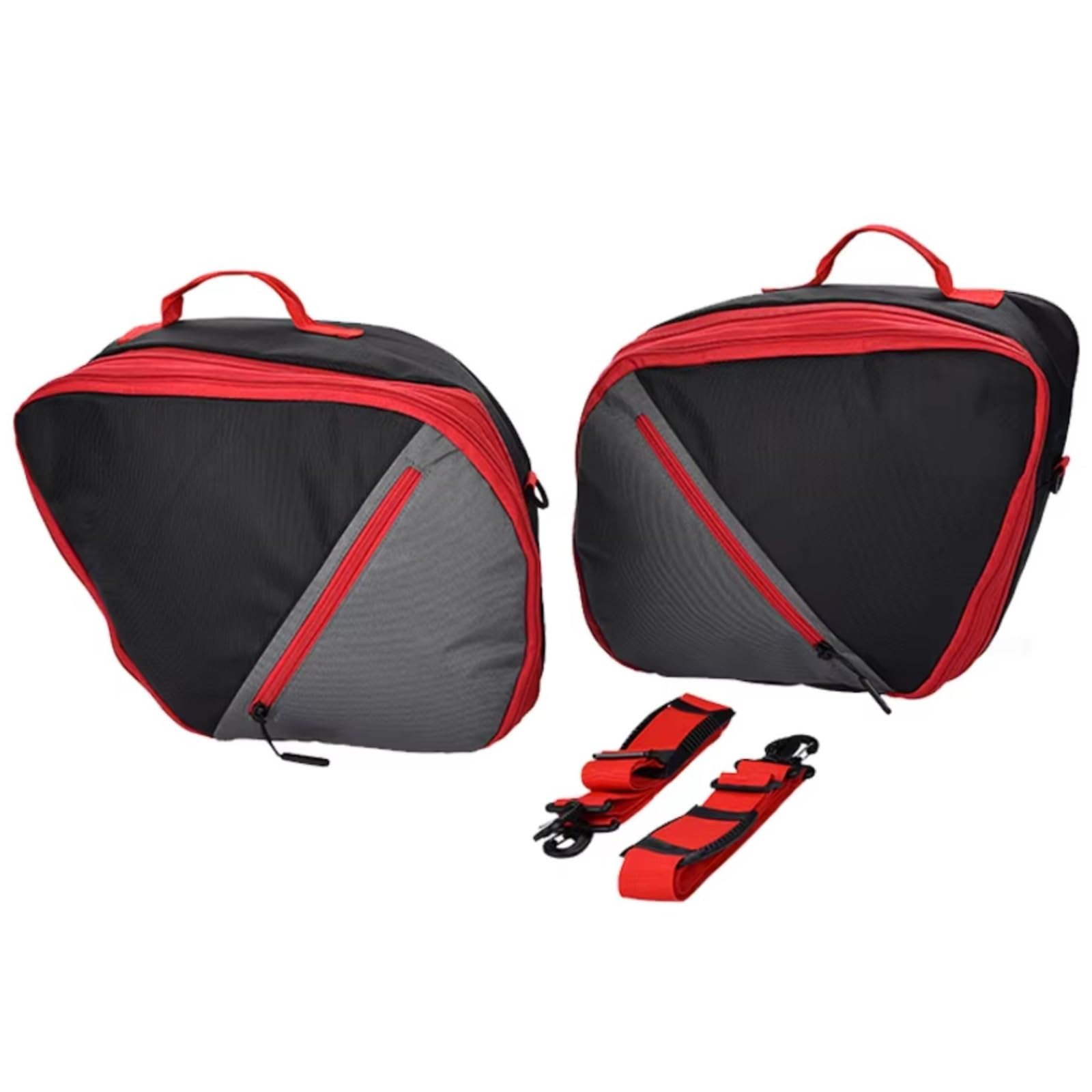 XDETGOK Satteltaschen Kompatibel Mit Yamaha Für Tracer 9 Für Tracer9 GT 2020 2021 Motorrad Satteltaschen Liner Innengepäckaufbewahrung Seitenbox Taschen Groß Für Kapazität(Red) von XDETGOK