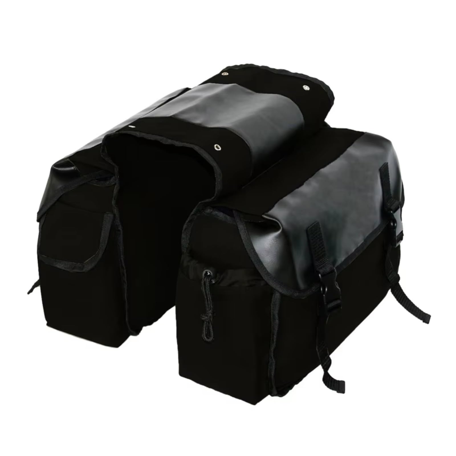 XDETGOK Satteltaschen Motorrad Satteltasche Seitentasche Gepäck Koffer Motorrad Aufbewahrungstasche Seesack Werkzeugtasche Reisetasche Multifunktionales Universalzubehör(Black) von XDETGOK