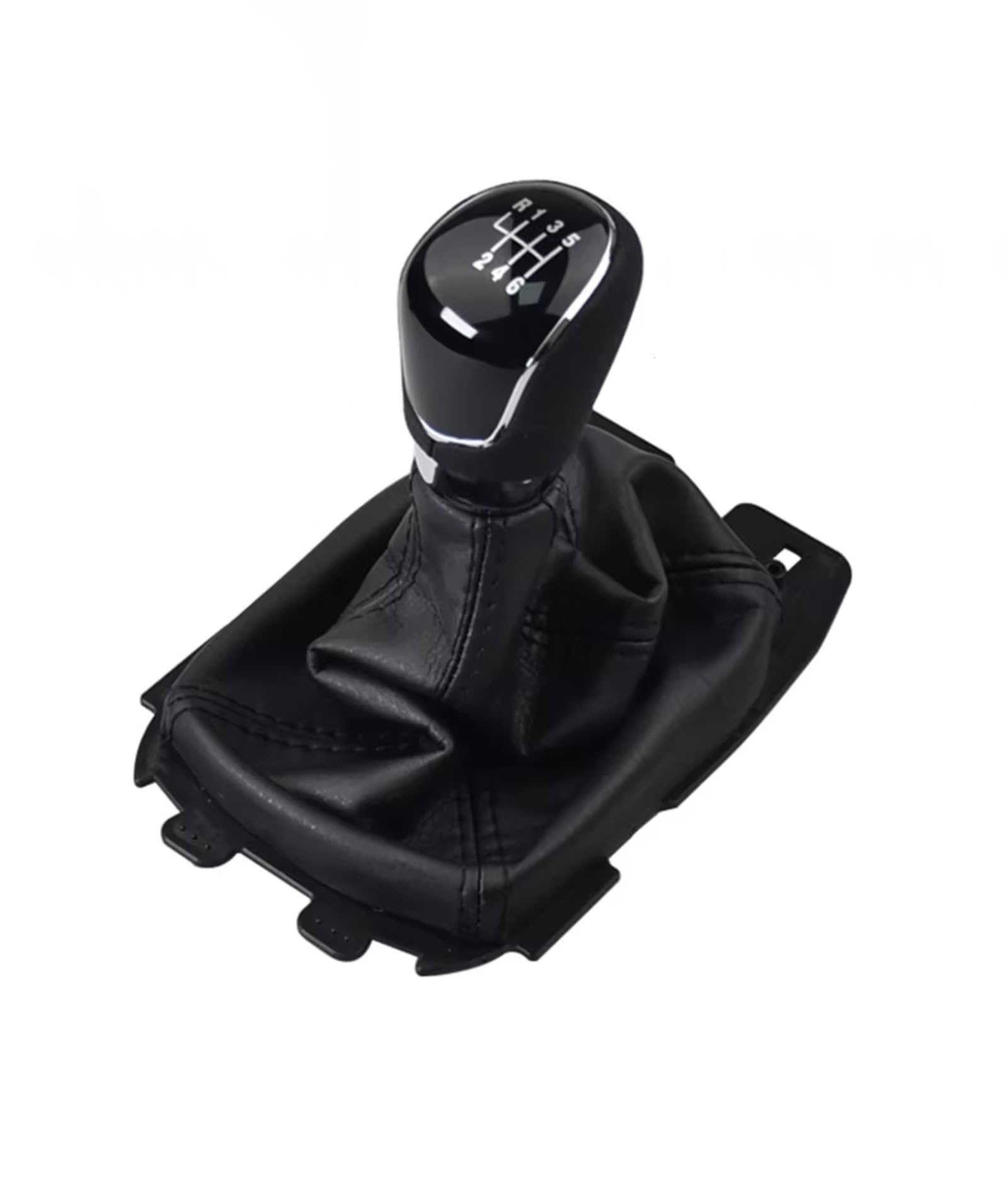 XDETGOK Schaltknäufe Kompatibel Mit Ford Für Ecosport 2013 2014 2015 2016 2017 2018 Schaltknauf Hebel Schalthebelmanschette Kofferraumabdeckung Fall Auto Universal Knopf Montage(6Speed) von XDETGOK