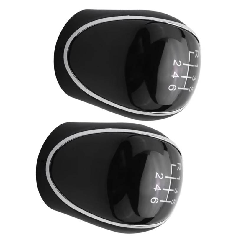 XDETGOK Schaltknäufe Kompatibel Mit Ford Für Focus Für Mk2 II 2007–2011 Für Focus Für Mk3 III 2011–2018 2 X Auto-Styling 6-Gang-Schaltknauf Schalthebelteile von XDETGOK