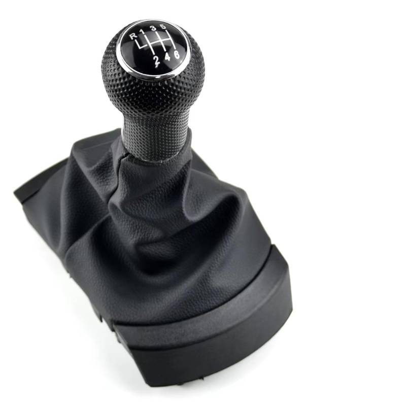 XDETGOK Schaltknäufe Kompatibel Mit Skoda Für Octavia A5 A6 2004 2005 2006 2007 2008 2009 2010 2011 2012 5-Gang-Schaltknauf Mit Automatischem Schaltknauf-Schaltadapter von XDETGOK