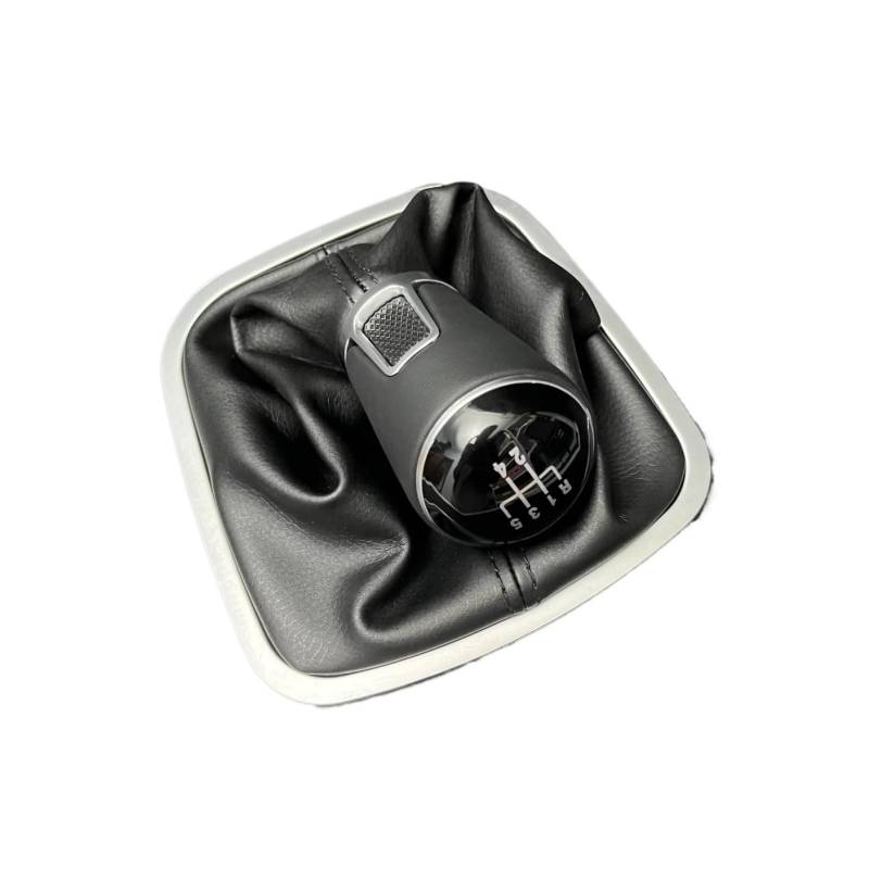 XDETGOK Schaltknäufe Kompatibel Mit VW Für Polo 2011 2012 2013 2014 2015 2016 2017 Auto-Styling 5 Für Geschwindigkeits-Schaltknauf Griff Schalthebel Adapter Auto Universalknopf von XDETGOK