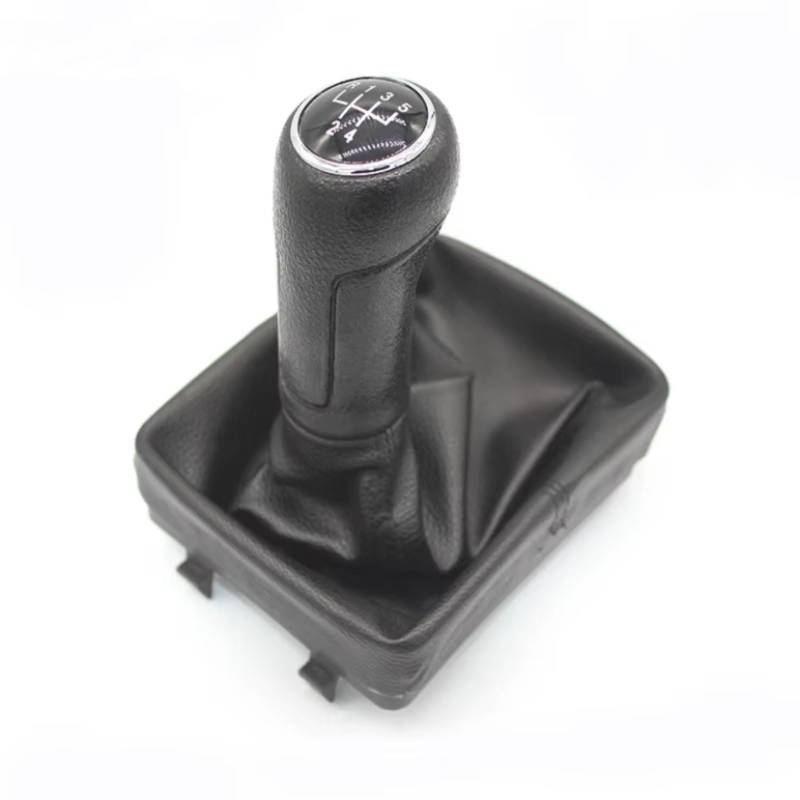 XDETGOK Schaltknäufe Kompatibel Mit VW Für Polo Für 9N Für 9N2 2002 2003 2004 2005 2006 2007 2008 2009 Schaltknauf Schalthebelmanschette Schalthebelmanschette von XDETGOK