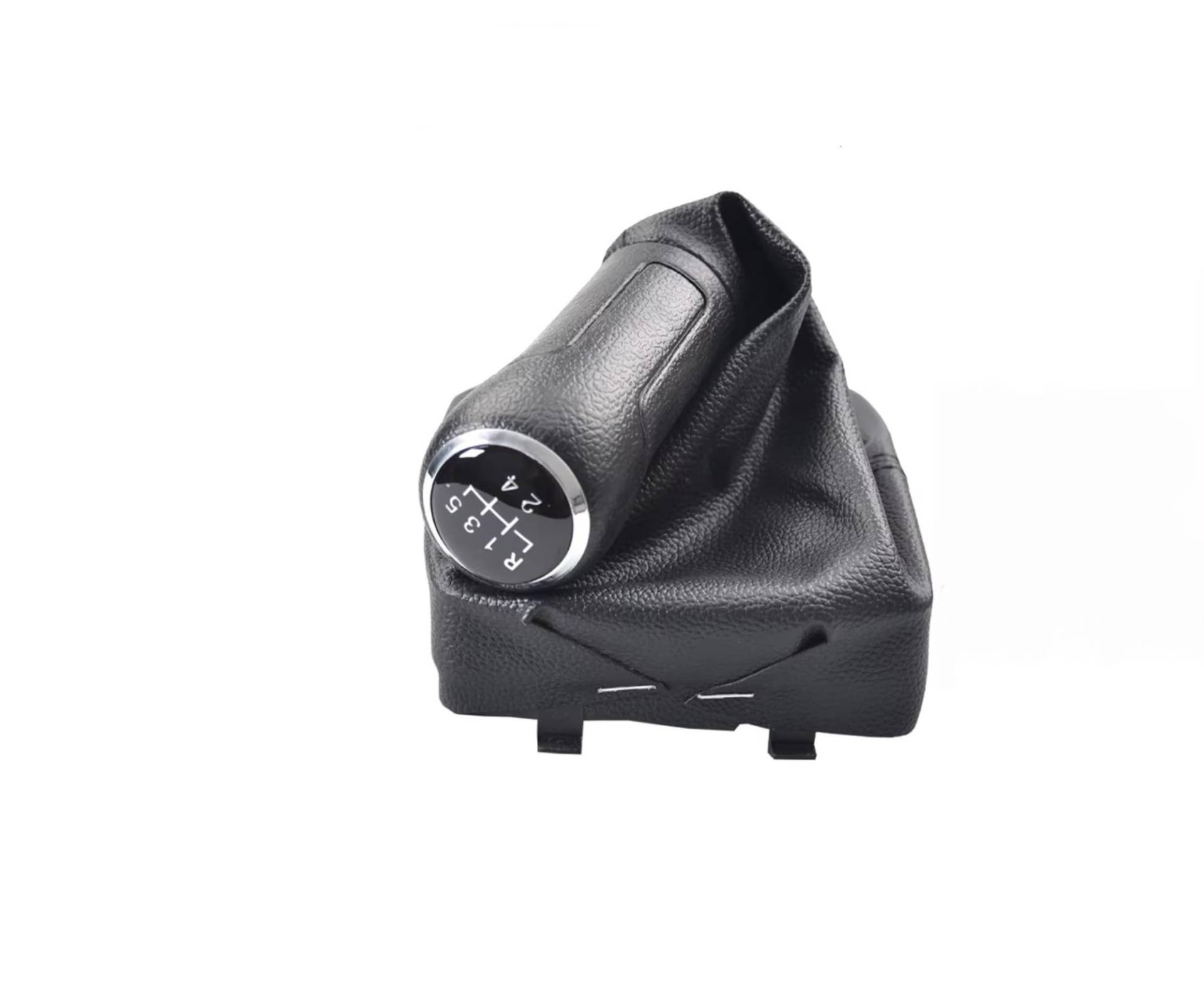 XDETGOK Schaltknäufe Kompatibel mit VW für Polo für 9N für 9N2 2002 2003 2004 2005 2006 2007 2008 2009 Schaltknauf Schalthebelmanschette Automontage(Black) von XDETGOK