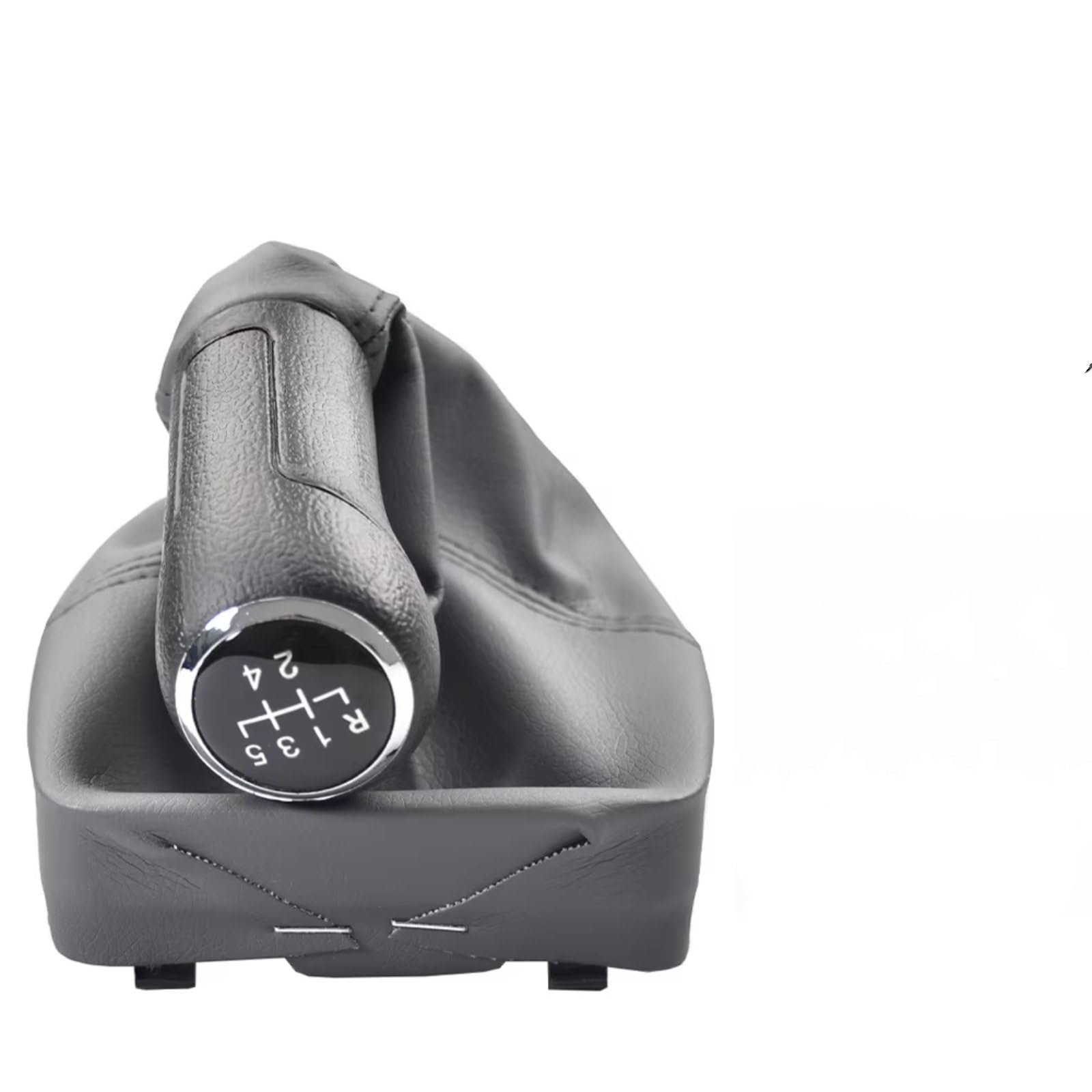 XDETGOK Schaltknäufe Kompatibel mit VW für Polo für 9N für 9N2 2002 2003 2004 2005 2006 2007 2008 2009 Schaltknauf Schalthebelmanschette Automontage(Gray) von XDETGOK