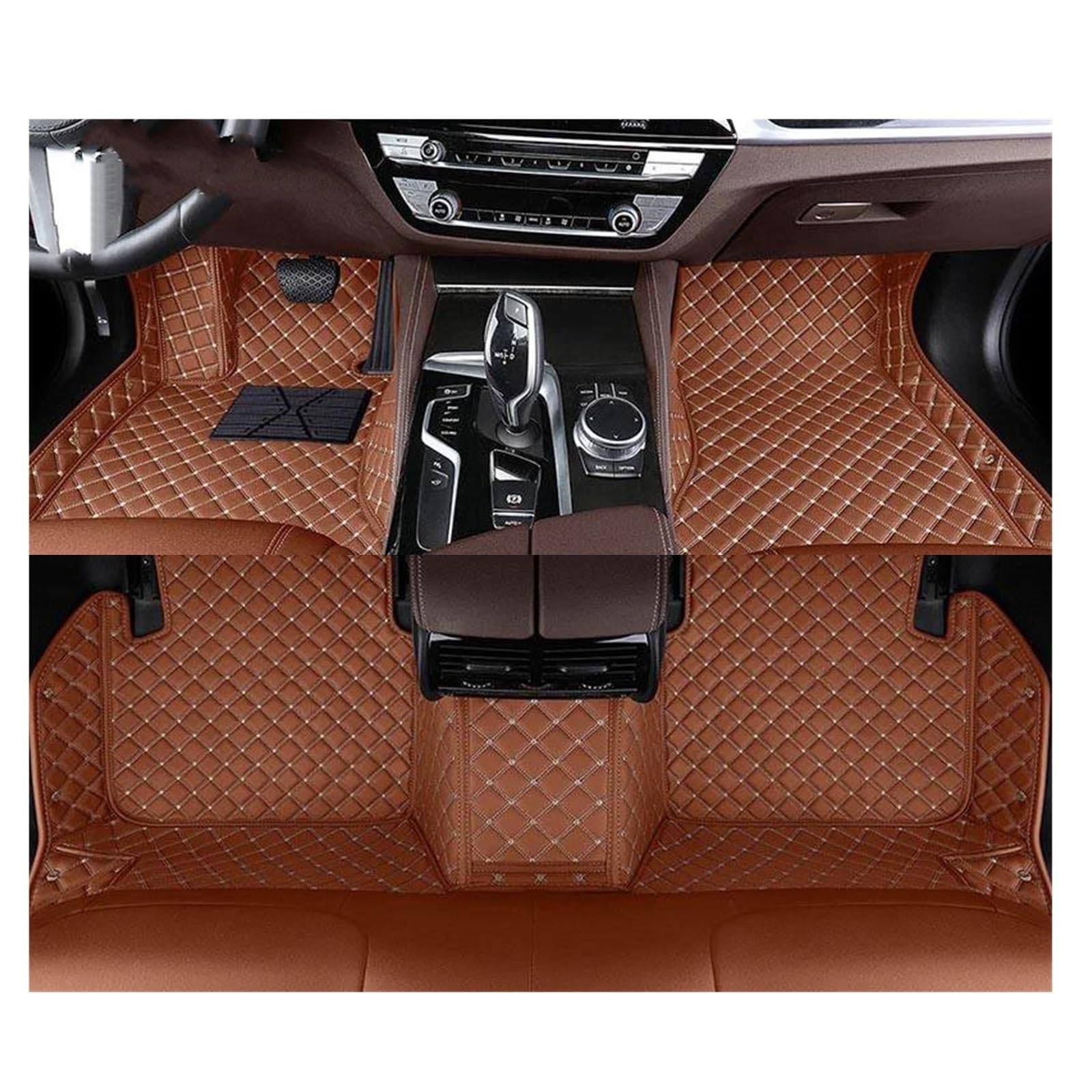 Autofußmatten LHD Für Toyota Für CHR Für C-HR Hybrid 2016-2023 Auto Fußmatten Fuß Teppiche Zubehör Auto Interior Styling Autoteppiche(Brown) von XDXLBGDGAN