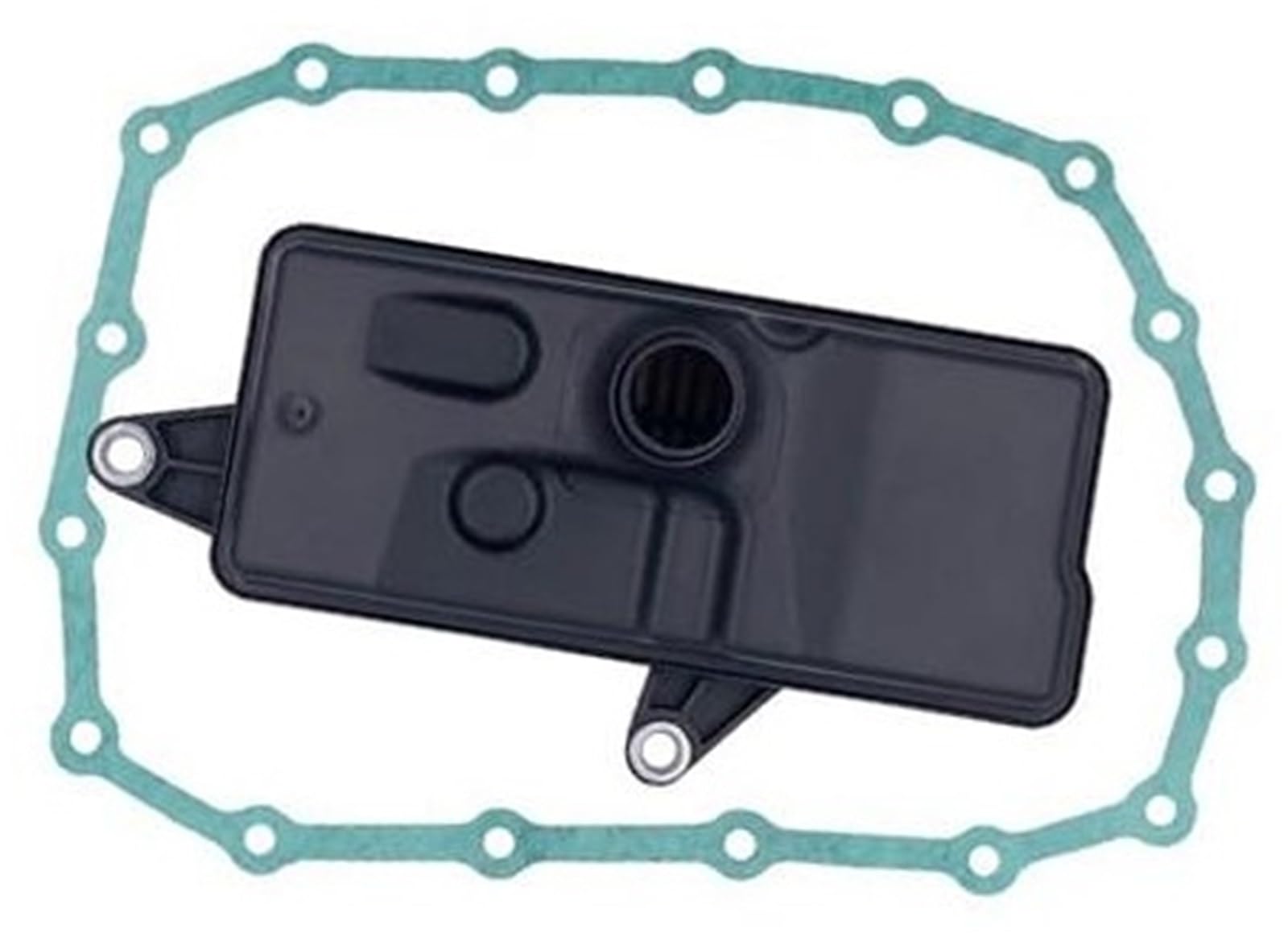 Dichtungssatz für Automatikgetriebewanne, XEBRAD Getriebefilter-Ölwannen-Dichtungssatz 25420-5T0-003 21814-5T0-000 G6HA(BLACK 25420-5T0-003) von XEBRAD