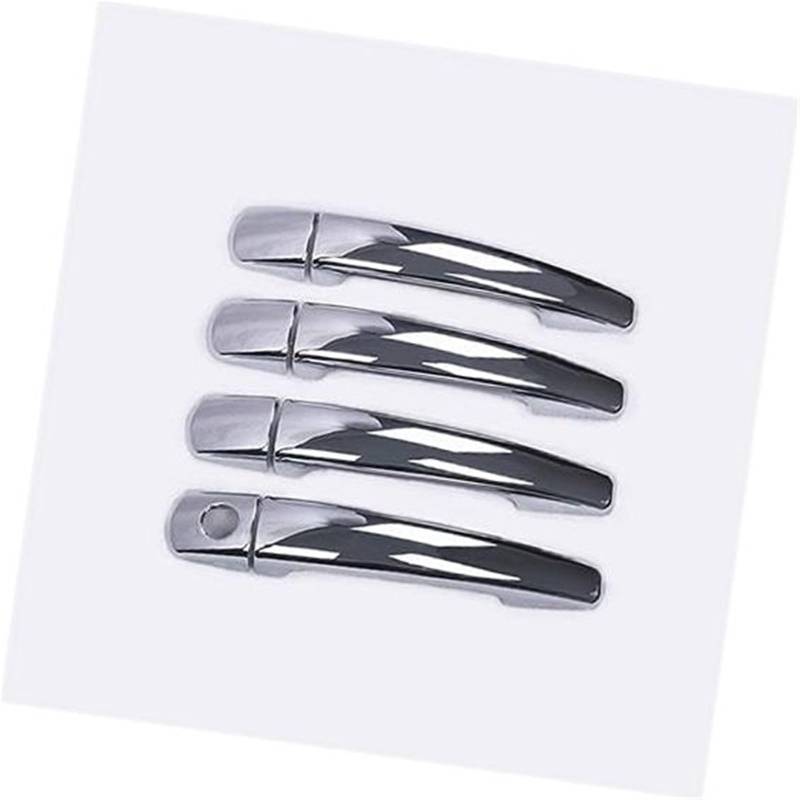 XEBRAD, for Citroen, C4 C4 Picasso C6, for Peugeot, 207 308 407 Kohlefaser Autotürgriffabdeckung Zieraufkleber Styling Autozubehör Autotürgriffabdeckung(Silver) von XEBRAD