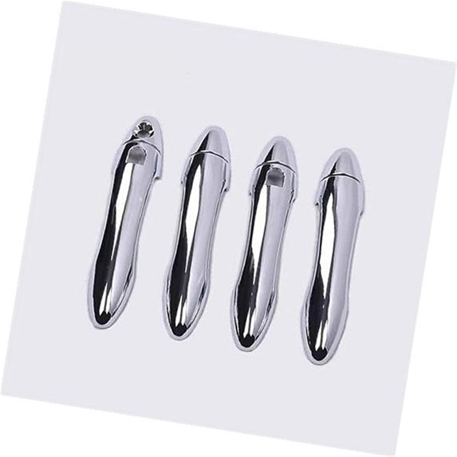 XEBRAD, for Kia, Optima K5 TF MK3 2011 2012 2013 2014 2015 Kohlefaser-Chrom-Autotürgriffabdeckung Autotürgriffabdeckung(Silver 2 Buttons) von XEBRAD