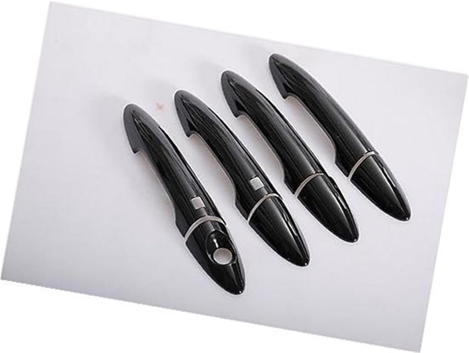 XEBRAD, for Kia, Rio 3 Rio3 K2 2011–2016, glänzende Kohlefaser-Autotürgriffabdeckung, Zierleiste Autotürgriffabdeckung(Black 2 Buttons) von XEBRAD