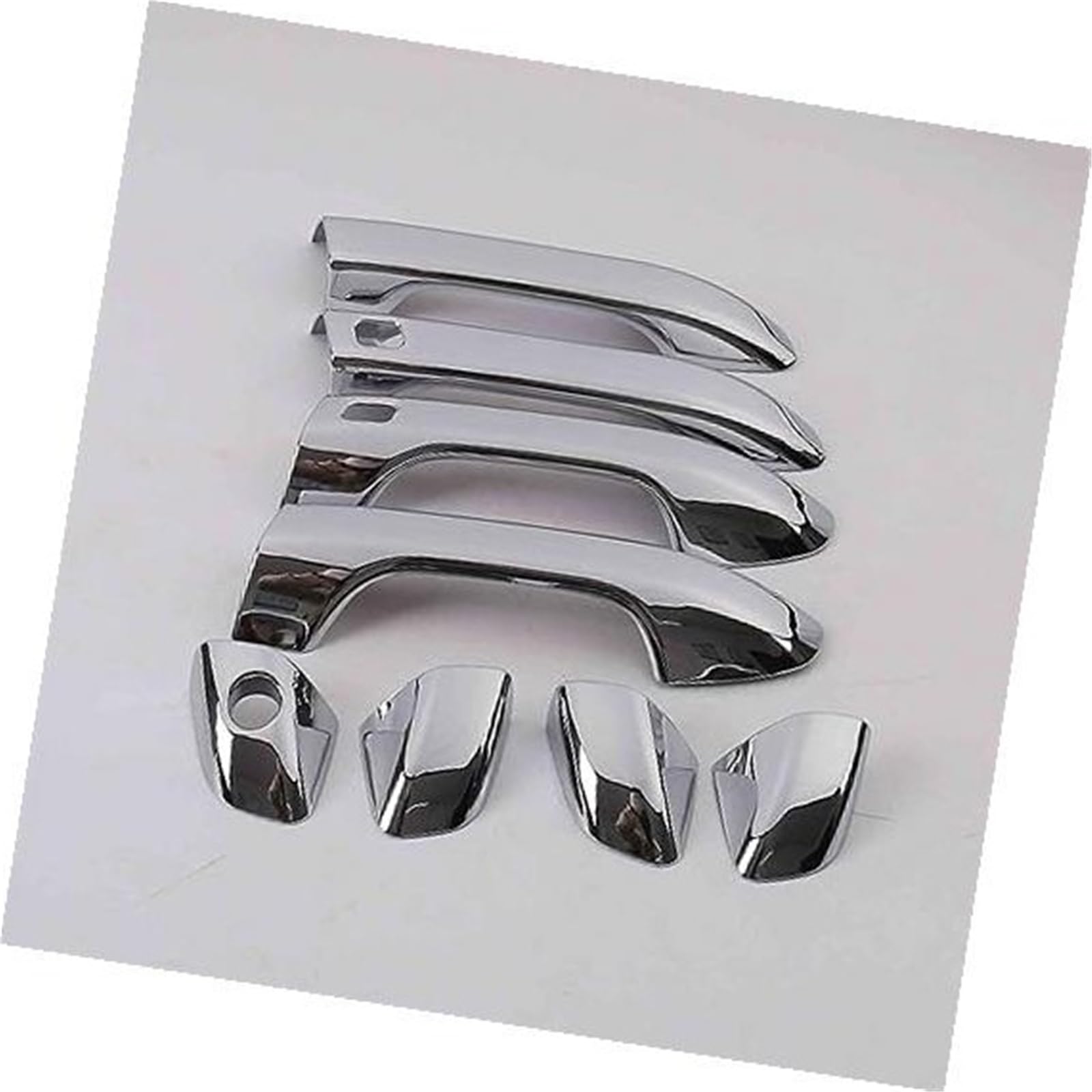 XEBRAD, for Kia, Sportage QL KX5 2016-2020 Kohlefaser-Chrom-Autotürgriffschalenabdeckung Autotürgriffabdeckung(Black S 1key 2buttons) von XEBRAD