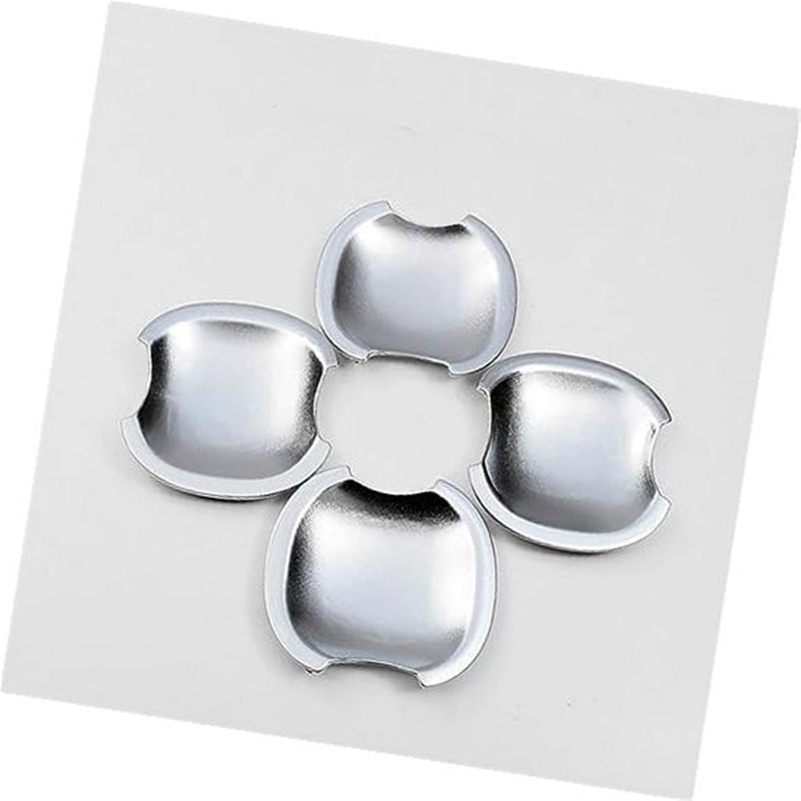 XEBRAD, for Nissan, Navara Frontier D40 2005–2013, Kohlefaser-Chrom-Autotürgriffabdeckung Autotürgriffabdeckung(Silver Bowl) von XEBRAD
