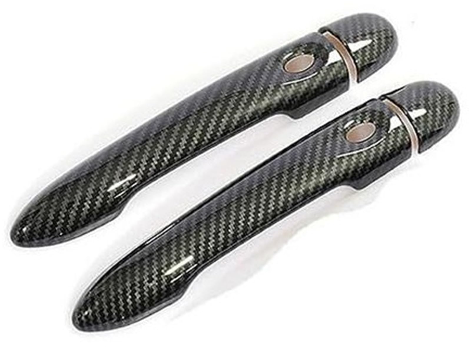XEBRAD, for Renault, Captur Kaptur, for Samsung, QM3 2013 2014 2015 2016 2017 2018 2019 2020 Kohlefaser-Autotürgriffabdeckungszubehör Autotürgriffabdeckung(Black 2dr No Key 2 Buttons) von XEBRAD