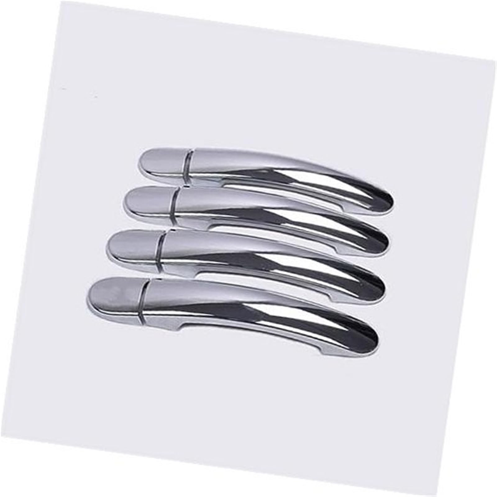 XEBRAD, for VW, GOL G5 G6 2009–2016, for Fox Suran Cross, Chrom-Türgriffabdeckungen, Verkleidungsset for Voyage Saveiro 2012 Autotürgriffabdeckung(Silver 0 Keyhole) von XEBRAD