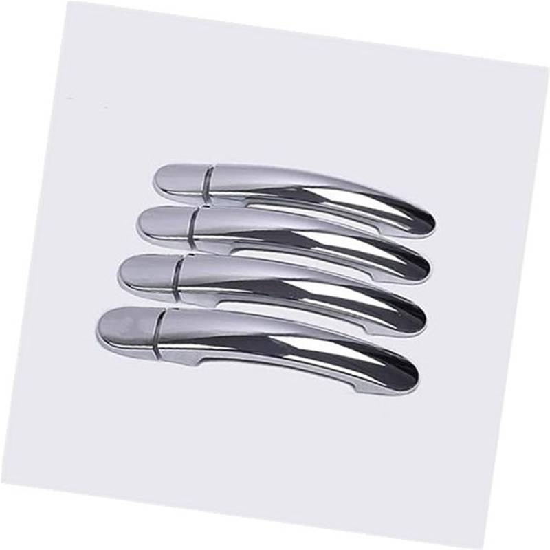 XEBRAD, for VW, GOL G5 G6 2009–2016, for Fox Suran Cross, Chrom-Türgriffabdeckungen, Verkleidungsset for Voyage Saveiro 2012 Autotürgriffabdeckung(Silver 0 Keyhole) von XEBRAD