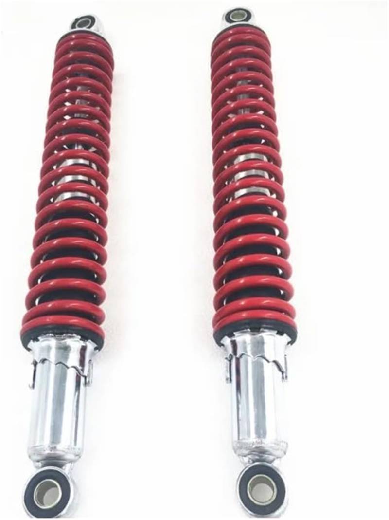 XEBRAD 400 mm 15,75 Zoll 7 mm Feder Universal Motorrad Stoßdämpfer Hinterradaufhängung ATV Quad Scooter Dirt Bike, for XL185 XL125S CL50 CD50 150cc 250cc 400cc (Rot) E-Scooter-Federungs-Upgrade(Red) von XEBRAD