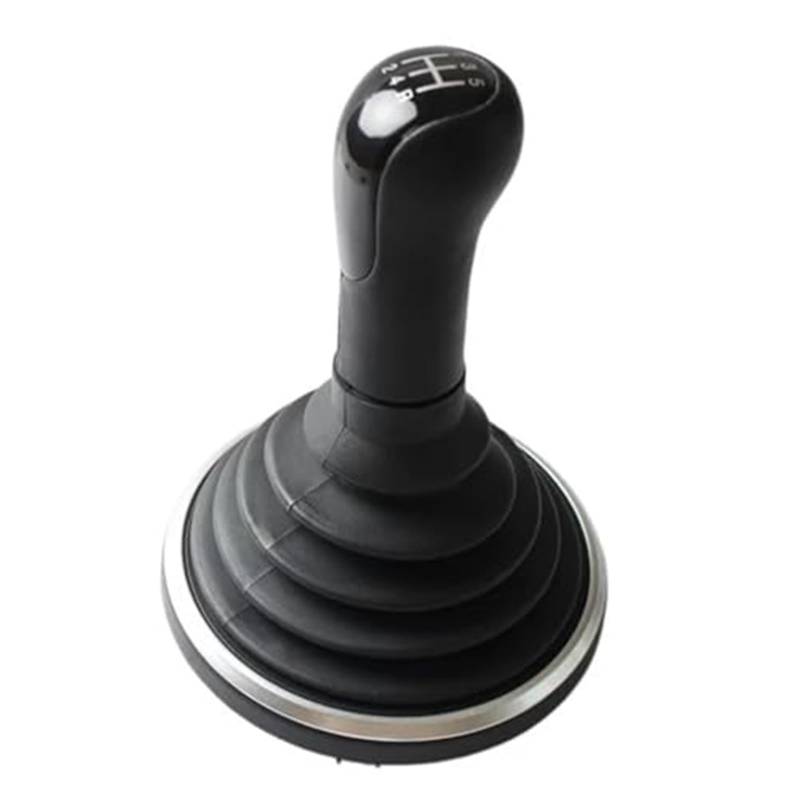 XEBRAD 5/6-Gang-Auto-Schaltknauf-Abdeckung, for Ford, for Fiesta, MK6 Connect Fusion 2002–2008, Hebelmanschette, Kofferraumhülle Schaltsackabdeckung fürs Auto(Black Black Pen and Case) von XEBRAD