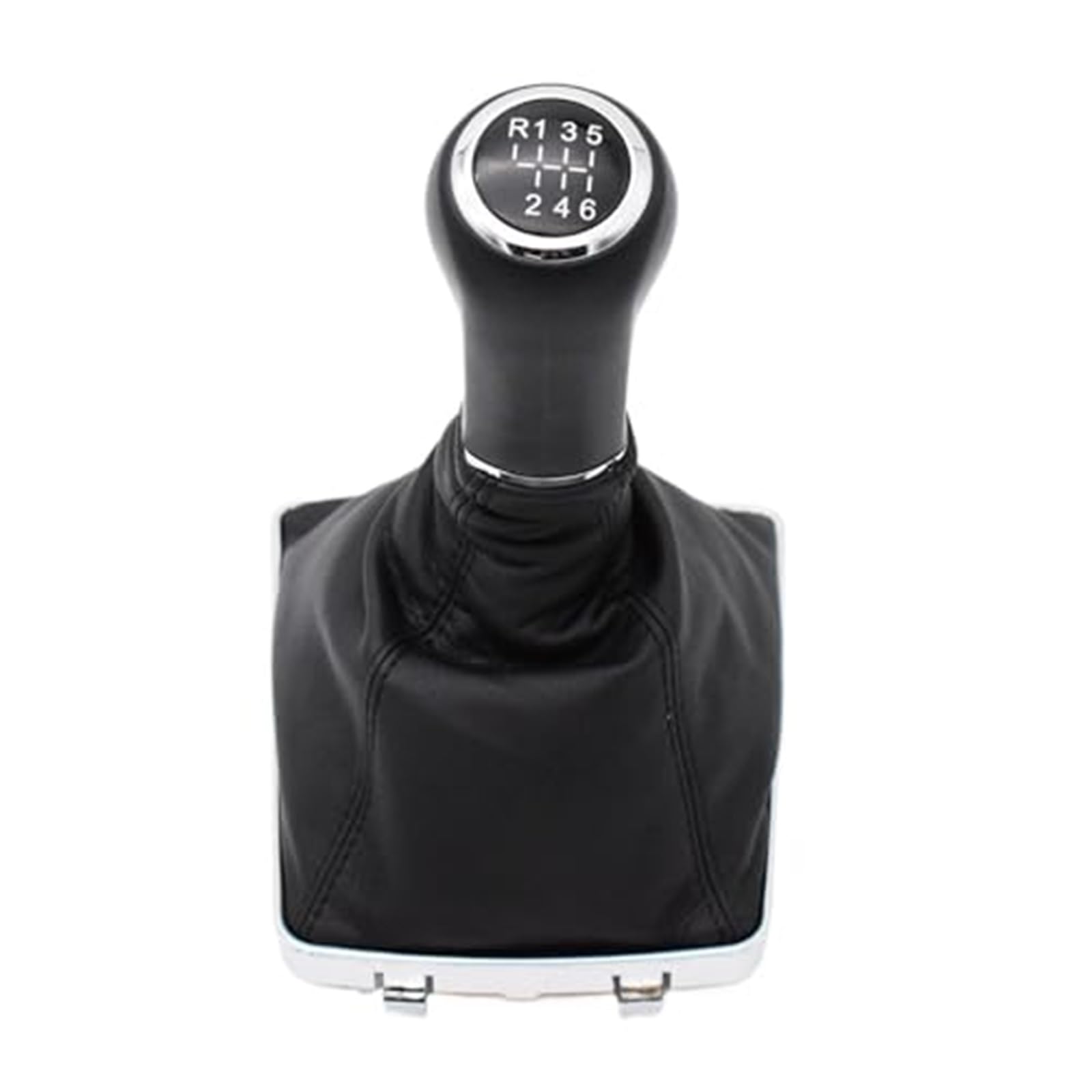 XEBRAD 5/6 Gang Auto Schaltknauf Abdeckung, for Opel, for Vauxhall, Astra III H 2005-2009 Lever Stick Gaitor Boot Schaltsackabdeckung fürs Auto(Black 6 Speed) von XEBRAD