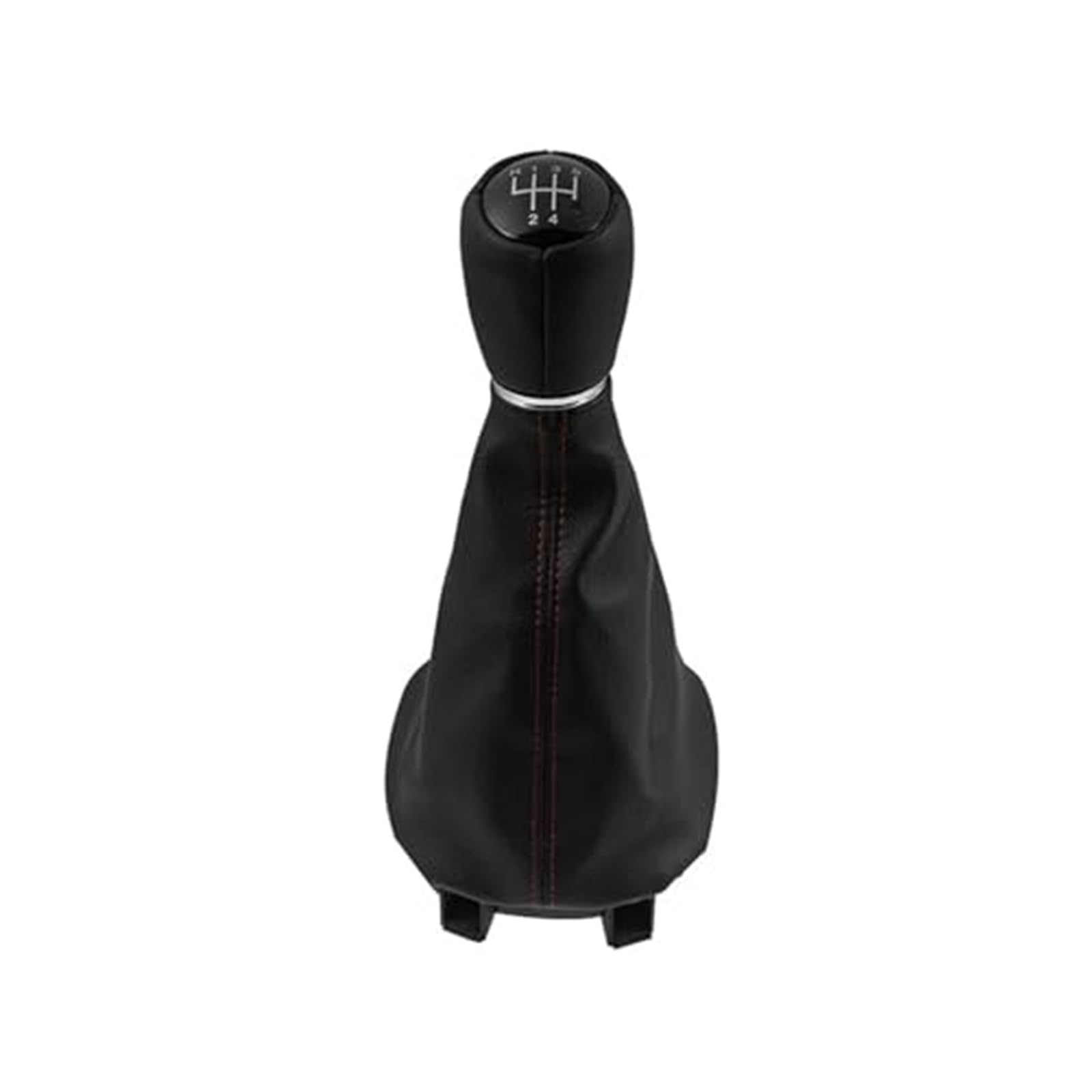 XEBRAD 5 6 Gang Schaltknauf Hebel Schaltmanschette Leder Kofferraumabdeckung, for Seat, Leon 1 MK1 Toledo II MK2 1998-2005 Autozubehör Schaltsackabdeckung fürs Auto(Black 5 Speed) von XEBRAD